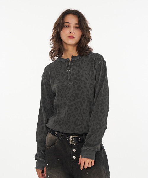 し*り様 00s OLD NAVY 　迷彩カモ　ヘンリーネック　ロンT　サーマル 00s OLD NAVY 迷彩カモ ヘンリーネック ロンT サーマルTシャツ