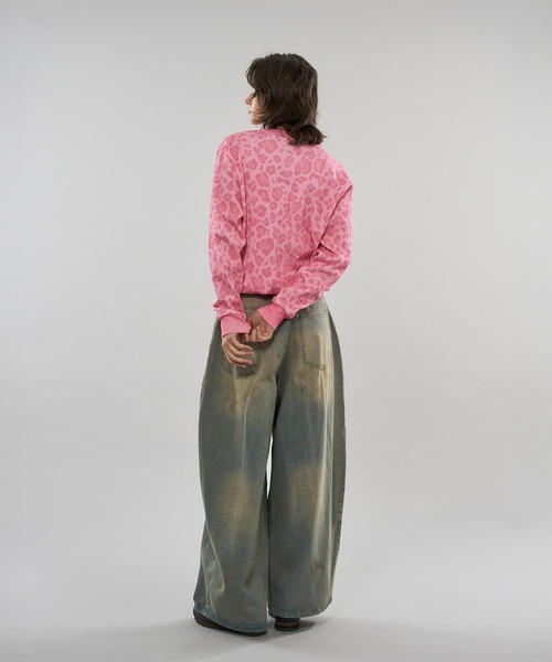 wishforever アソートドローコードヘンリーネックサーマルロングスリーブ wishforever アソートドローコードヘンリーネックサーマルロング