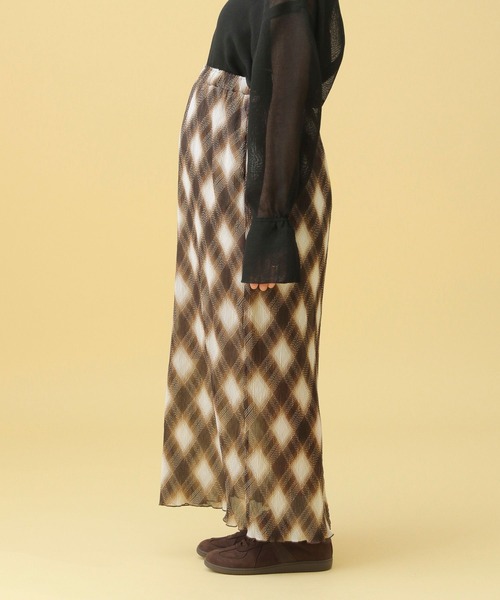 LEPSIM（レプシィム）の「【産前・産後対応】マタニティ／チェックナロースカート　579629（マタニティウェア/グッズ・レディース・ブラック・FREE）」の9枚目の写真