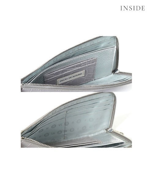 セール】キャリー L字長財布 イタリアンクロコ型押しレザーVer.（財布