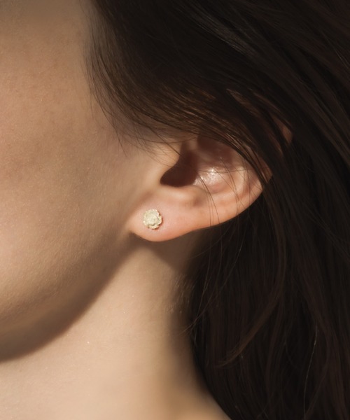 セール】PIERCE/WHITE ROSE（ピアス（両耳用））｜muku（ムク）の