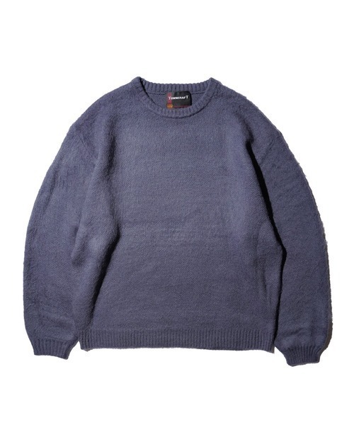 TOWNCRAFT（タウンクラフト）の「TOWN CRAFT タウンクラフト / SOLID SHAGGY CREW SWEATER アクリルセーター（ニット/セーター・メンズ・グリーン/ピンク/ネイビー/ブラック/グレー/チャコール・SMALL/MEDIUM/LARGE）」の6枚目の写真