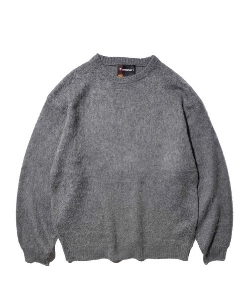 TOWNCRAFT（タウンクラフト）の「TOWN CRAFT タウンクラフト / SOLID SHAGGY CREW SWEATER アクリルセーター（ニット/セーター・メンズ・グリーン/ピンク/ネイビー/ブラック/グレー/チャコール・SMALL/MEDIUM/LARGE）」の3枚目の写真