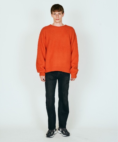 TOWNCRAFT（タウンクラフト）の「TOWNCRAFT / タウンクラフト MOHAIR SHAGGY CREW SWEATER モヘア シャギークルーネックセーター（ニット/セーター・メンズ・グリーン/ピンク/ネイビー/ブラック/グレー/チャコール/オリーブ/イエロー/ブラウン/レッド・SMALL/MEDIUM/LARGE）」の10枚目の写真
