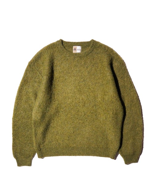 TOWNCRAFT（タウンクラフト）の「TOWNCRAFT / タウンクラフト MOHAIR SHAGGY CREW SWEATER モヘア シャギークルーネックセーター（ニット/セーター・メンズ・グリーン/ピンク/ネイビー/ブラック/グレー/チャコール/オリーブ/イエロー/ブラウン/レッド・SMALL/MEDIUM/LARGE）」の5枚目の写真