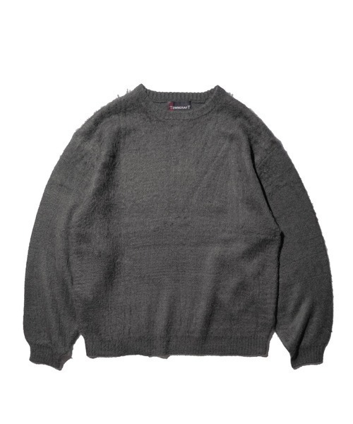 TOWNCRAFT（タウンクラフト）の「TOWN CRAFT タウンクラフト / SOLID SHAGGY CREW SWEATER アクリルセーター（ニット/セーター・メンズ・グリーン/ピンク/ネイビー/ブラック/グレー/チャコール・SMALL/MEDIUM/LARGE）」の4枚目の写真