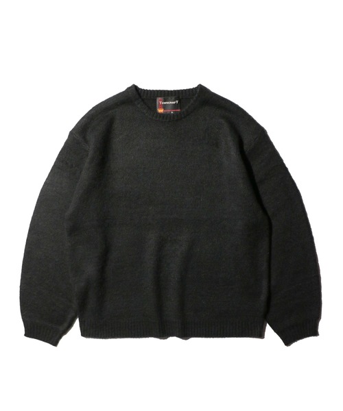 TOWNCRAFT（タウンクラフト）の「TOWN CRAFT タウンクラフト / SOLID SHAGGY CREW SWEATER アクリルセーター（ニット/セーター・メンズ・グリーン/ピンク/ネイビー/ブラック/グレー/チャコール・SMALL/MEDIUM/LARGE）」の2枚目の写真