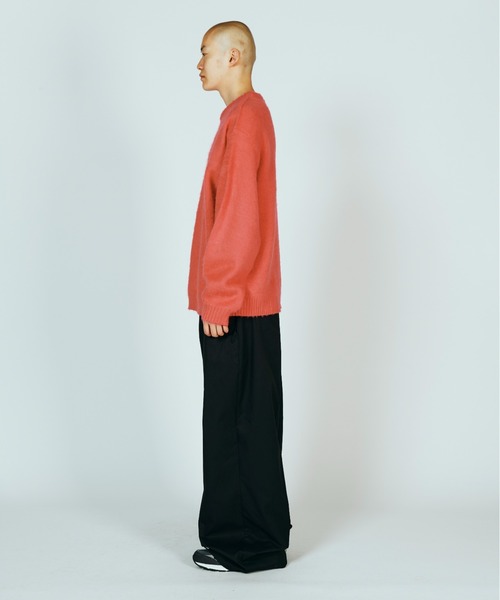 TOWNCRAFT（タウンクラフト）の「TOWN CRAFT タウンクラフト / SOLID SHAGGY CREW SWEATER アクリルセーター（ニット/セーター・メンズ・グリーン/ピンク/ネイビー/ブラック/グレー/チャコール・SMALL/MEDIUM/LARGE）」の8枚目の写真