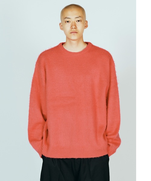 TOWNCRAFT（タウンクラフト）の「TOWN CRAFT タウンクラフト / SOLID SHAGGY CREW SWEATER アクリルセーター（ニット/セーター・メンズ・グリーン/ピンク/ネイビー/ブラック/グレー/チャコール・SMALL/MEDIUM/LARGE）」の10枚目の写真