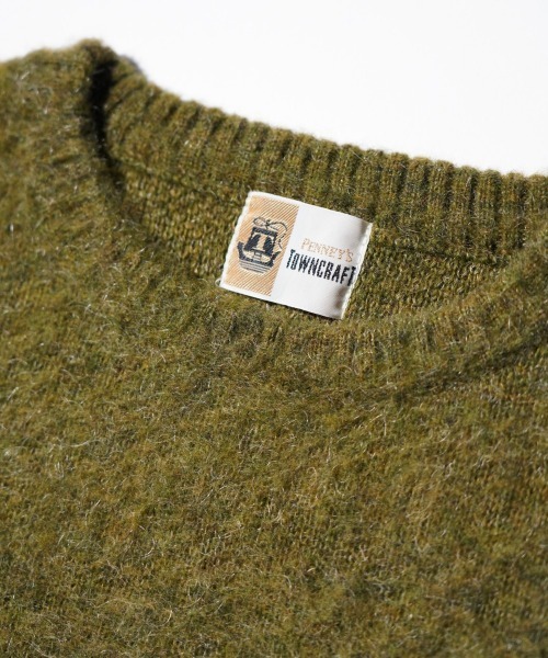 TOWNCRAFT（タウンクラフト）の「TOWNCRAFT / タウンクラフト MOHAIR SHAGGY CREW SWEATER モヘア シャギークルーネックセーター（ニット/セーター・メンズ・グリーン/ピンク/ネイビー/ブラック/グレー/チャコール/オリーブ/イエロー/ブラウン/レッド・SMALL/MEDIUM/LARGE）」の12枚目の写真