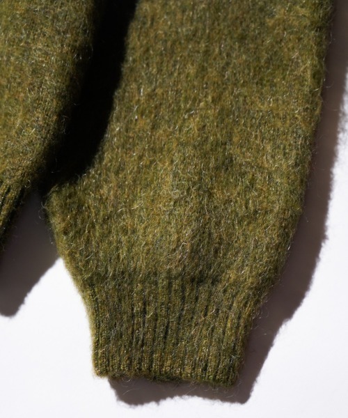 TOWNCRAFT（タウンクラフト）の「TOWNCRAFT / タウンクラフト MOHAIR SHAGGY CREW SWEATER モヘア シャギークルーネックセーター（ニット/セーター・メンズ・グリーン/ピンク/ネイビー/ブラック/グレー/チャコール/オリーブ/イエロー/ブラウン/レッド・SMALL/MEDIUM/LARGE）」の14枚目の写真