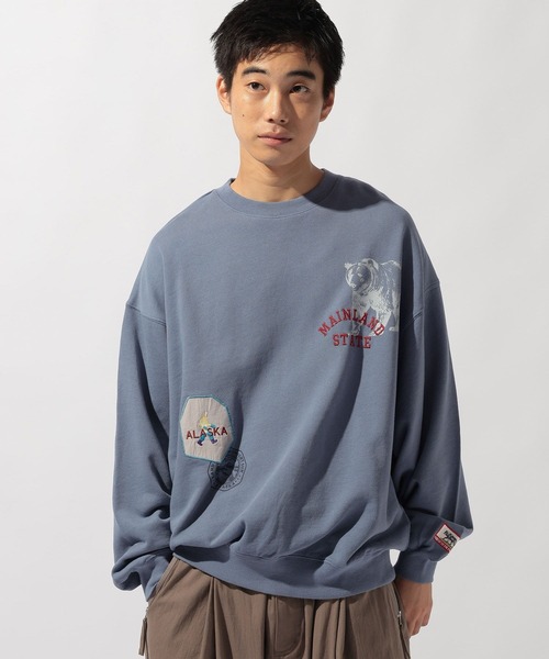 niko and...（ニコアンド）の「スーベニアクラフトスウェット（スウェット・メンズ・アイボリー/ブルー/チャコール/ブラウン・MEDIUM/LARGE）」の16枚目の写真