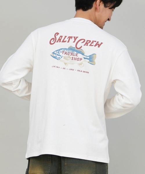 SALTY CREW(ソルティークルー)の「SALTY CREW/ソルティークルー 長袖Tシャツ/ロンT バックプリント 75-060(Tシャツ/カットソー・メンズ・マスタード/ブラック/ホワイト・M/L)」の1枚目の写真