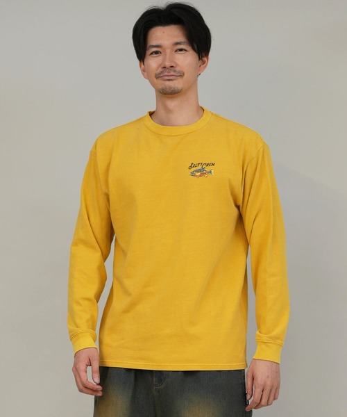 SALTY CREW(ソルティークルー)の「SALTY CREW/ソルティークルー 長袖Tシャツ/ロンT バックプリント 75-060(Tシャツ/カットソー・メンズ・マスタード/ブラック/ホワイト・M/L)」の10枚目の写真