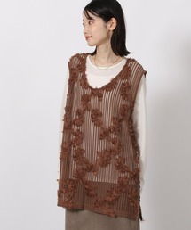 LAKOLE | コード刺繍レースベスト / 588021(ベスト)