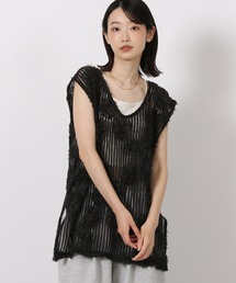 LAKOLE | コード刺繍レースベスト / 588021(ベスト)