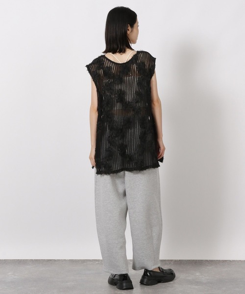 LAKOLE（ラコレ）の「コード刺繍レースベスト / 588021（ベスト・レディース・ブラウン/ブラック/アイボリー・FREE）」の6枚目の写真