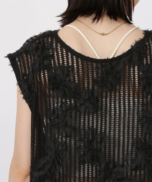 LAKOLE（ラコレ）の「コード刺繍レースベスト / 588021（ベスト・レディース・ブラウン/ブラック/アイボリー・FREE）」の19枚目の写真
