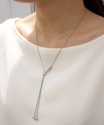 ieLS（イエルズ）の「金属アレルギー対応「ieLS」ステンレス　スフィア スライドチェーンネックレス（ネックレス）」