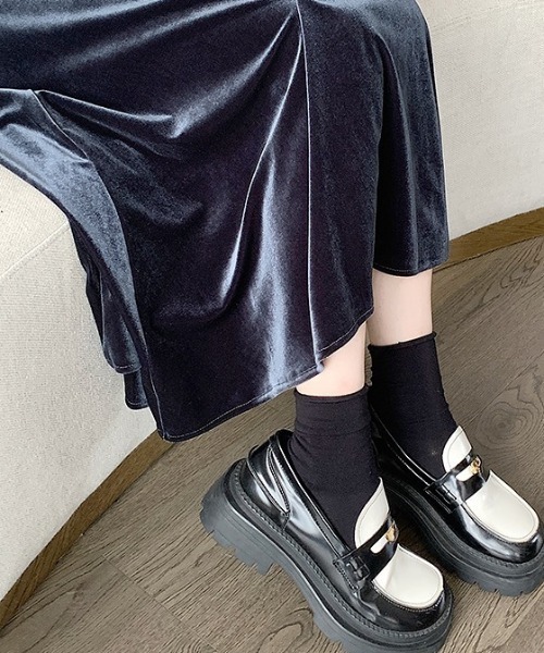 cammie(キャミー)の「ベロアフレアスカート(スカート・レディース・ブラウン/ブラック・M/L)」の13枚目の写真