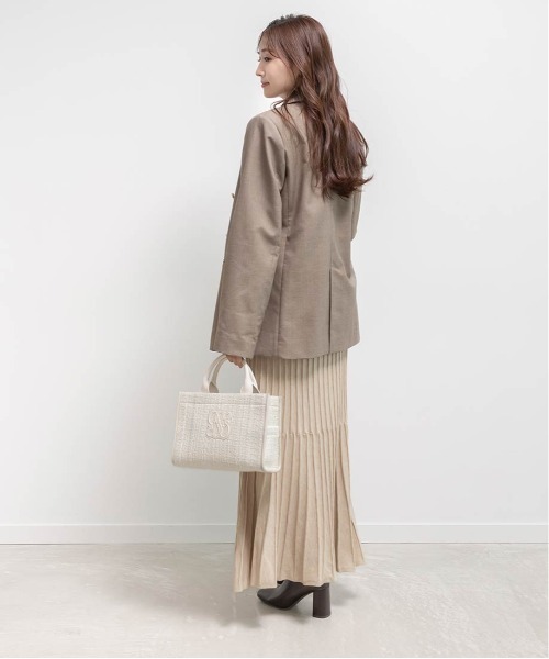 RANDA(ランダ)の「マルチウェイリボンビスチェセットニットワンピース(ワンピース・レディース・ネイビー/ベージュ/ブラック・0/1)」の16枚目の写真