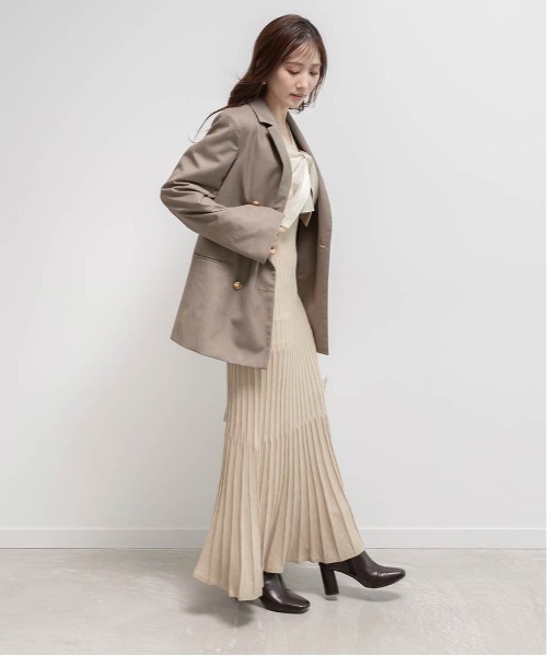 RANDA(ランダ)の「マルチウェイリボンビスチェセットニットワンピース(ワンピース・レディース・ネイビー/ベージュ/ブラック・0/1)」の17枚目の写真