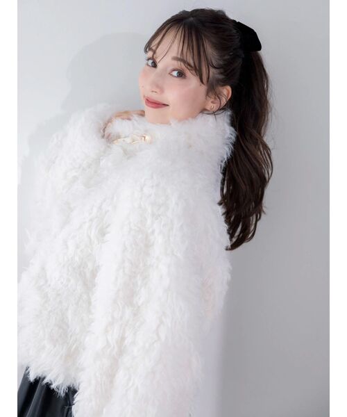 dazzlin（ダズリン）の「パールチェーンエコファーブルゾン（ブルゾン