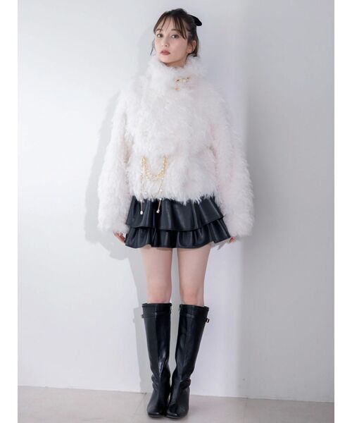 dazzlin（ダズリン）の「パールチェーンエコファーブルゾン（ブルゾン