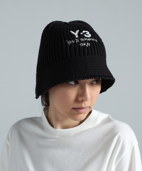 Y-3（ワイスリー）の「Y-3 KNITTED HAT（ハット・メンズ・ブラック・MEDIUM/SMALL）」の5枚目の写真