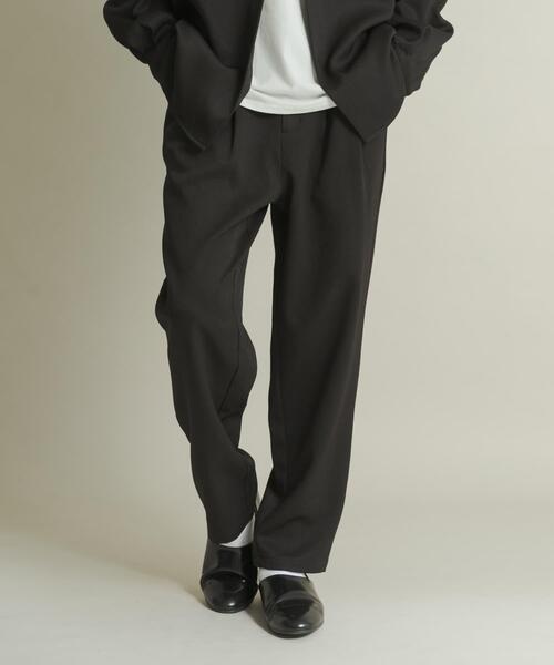 SENSE OF PLACE by URBAN RESEARCH(センスオブプレイスバイアーバンリサーチ)の「ウールライクダブルタックテーパードパンツ(その他パンツ・メンズ・チャコールグレー/ブラック/ライトベージュ/ネイビー・SMALL/MEDIUM/LARGE)」の7枚目の写真