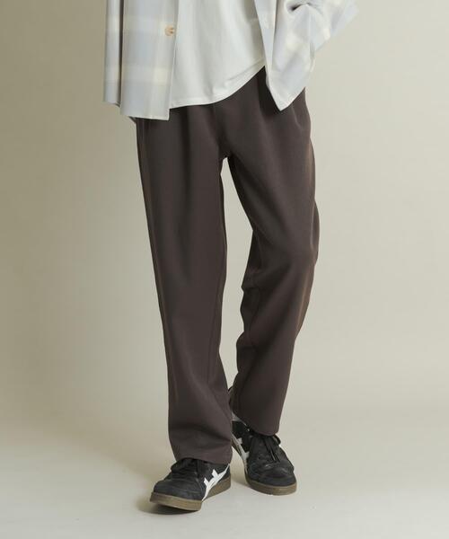 SENSE OF PLACE by URBAN RESEARCH(センスオブプレイスバイアーバンリサーチ)の「ウールライクダブルタックテーパードパンツ(その他パンツ・メンズ・チャコールグレー/ブラック/ライトベージュ/ネイビー・SMALL/MEDIUM/LARGE)」の16枚目の写真