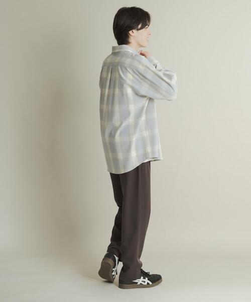 SENSE OF PLACE by URBAN RESEARCH(センスオブプレイスバイアーバンリサーチ)の「ウールライクダブルタックテーパードパンツ(その他パンツ・メンズ・チャコールグレー/ブラック/ライトベージュ/ネイビー・SMALL/MEDIUM/LARGE)」の21枚目の写真