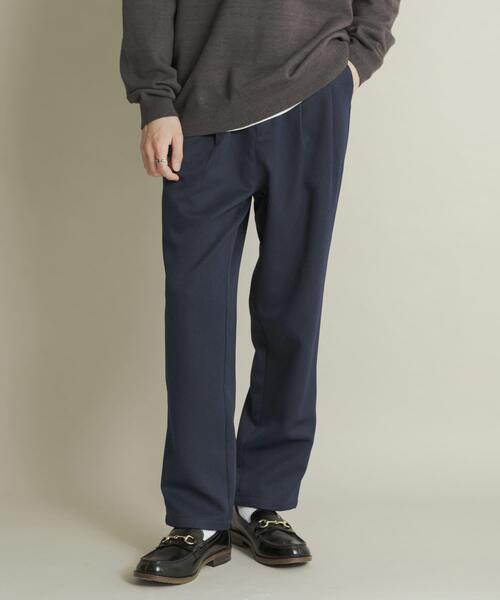 SENSE OF PLACE by URBAN RESEARCH（センスオブプレイスバイアーバンリサーチ）の「ウールライクダブルタックテーパードパンツ（その他パンツ・メンズ・チャコールグレー/ブラック/ライトベージュ/ネイビー・SMALL/MEDIUM/LARGE）」の16枚目の写真