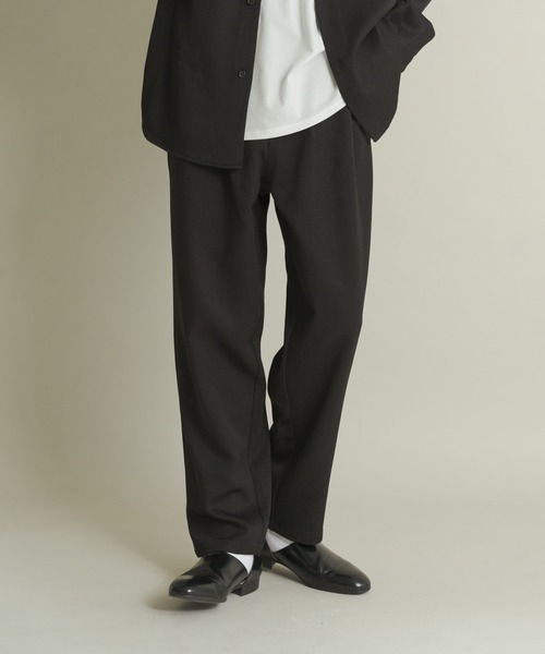 ウールライクダブルタックテーパードパンツ（その他パンツ）｜SENSE OF