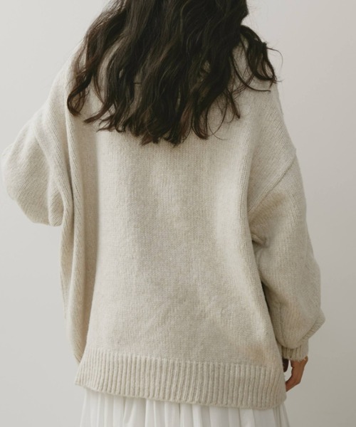 Celestial ニット　白 フラワーエンブロイダリープルオーバーニット（ニット/セーター