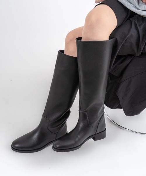 REMME】バックジップ ロングブーツ（ブーツ）｜REMME（レメ）の
