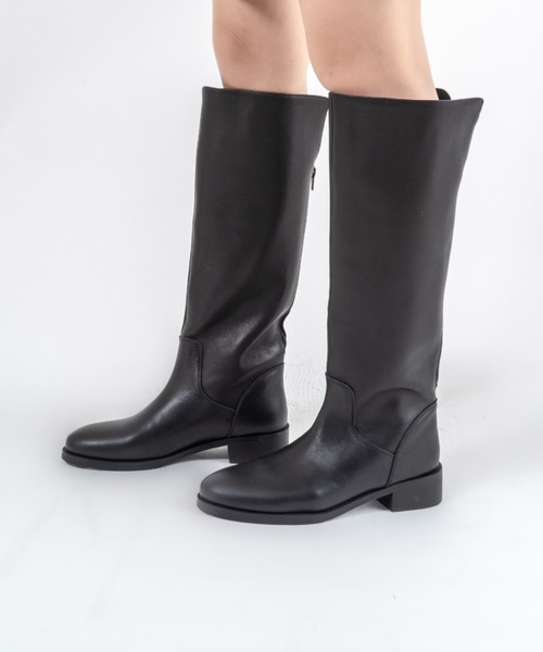 REMME】バックジップ ロングブーツ（ブーツ）｜REMME（レメ）の