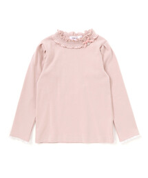 SLAP SLIP（スラップスリップ）の「パフスリーブフリルモックネックTシャツ(80~130cm)（Tシャツ/カットソー・キッズ）」
