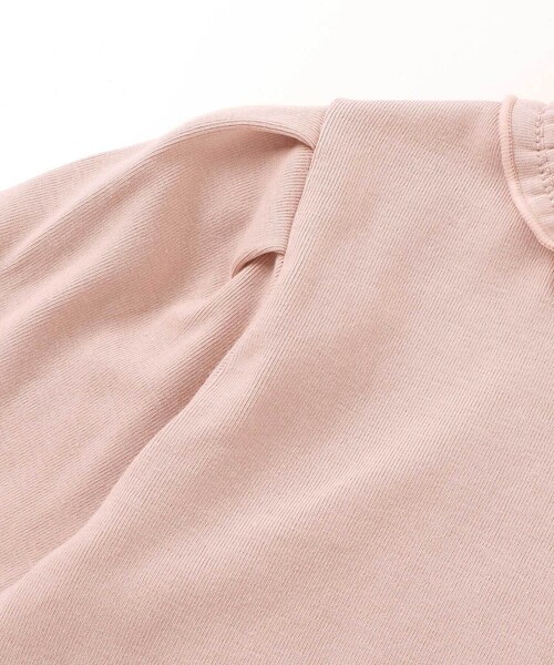 SLAP SLIP（スラップスリップ）の「パフスリーブフリルモックネックTシャツ(80~130cm)（Tシャツ/カットソー・キッズ・ホワイト/ブラック/ピンク・90cm/110cm/130cm/100cm/120cm/80ｃｍ）」の14枚目の写真