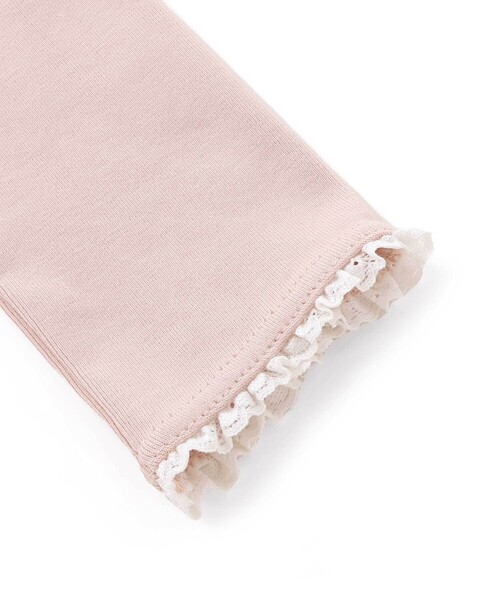 SLAP SLIP（スラップスリップ）の「パフスリーブフリルモックネックTシャツ(80~130cm)（Tシャツ/カットソー・キッズ・ホワイト/ブラック/ピンク・90cm/110cm/130cm/100cm/120cm/80ｃｍ）」の15枚目の写真