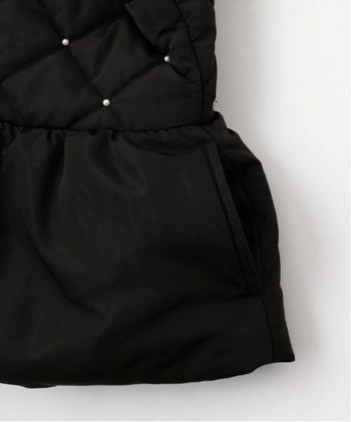 Lycee mine（リセマイン）の「パール付きキルティングペプラムブルゾン【子供服】【キッズ】【女の子】（ブルゾン・キッズ・ピンク/ブラック/ブルーグレー/アイボリー・100cm/110cm/120cm/130cm/140cm/150cm）」の21枚目の写真
