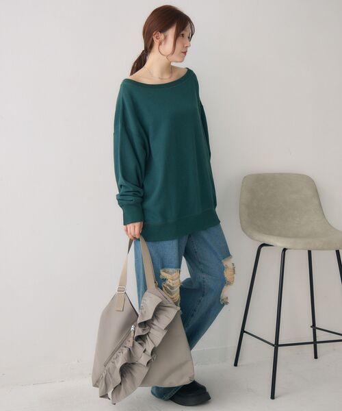 RETRO GIRL（レトロガール）の「フリルVカットトート（ショルダーバッグ・レディース・オフホワイト/ブラック/ライトグレー・ONE SIZE）」の7枚目の写真