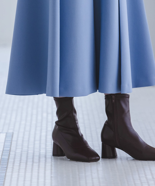 LE VERNIS（ル・ベルニ）の「LE VERNIS/ルベルニ Panel strech boots（ブーツ・レディース・ブラウン/ブラック・24cm/24.5cm/23.5cm/23cm）」の12枚目の写真