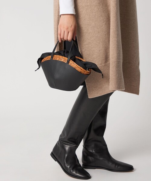 The Bagmati（ザバグマティ）の「＜Tha Bagmati＞ KAGO COMBI（かごバッグ・レディース・ブラック/ダークブラウン・FREE）」の5枚目の写真