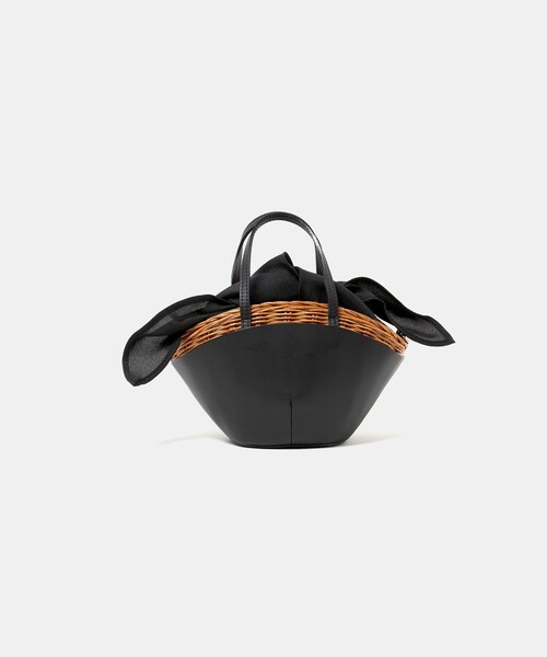 The Bagmati（ザバグマティ）の「＜Tha Bagmati＞ KAGO COMBI（かごバッグ・レディース・ブラック/ダークブラウン・FREE）」の6枚目の写真