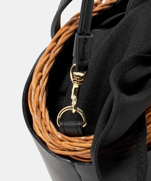 The Bagmati（ザバグマティ）の「＜Tha Bagmati＞ KAGO COMBI（かごバッグ・レディース・ブラック/ダークブラウン・FREE）」の20枚目の写真