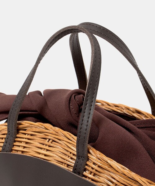 The Bagmati（ザバグマティ）の「＜Tha Bagmati＞ KAGO COMBI（かごバッグ・レディース・ブラック/ダークブラウン・FREE）」の17枚目の写真