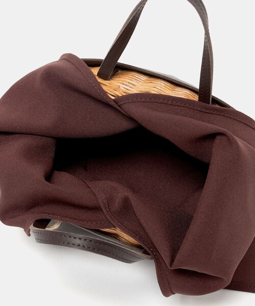 The Bagmati（ザバグマティ）の「＜Tha Bagmati＞ KAGO COMBI（かごバッグ・レディース・ブラック/ダークブラウン・FREE）」の21枚目の写真