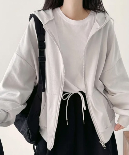 セール】オーバーサイズダブルジップパーカー（パーカー）｜VIVID LADY