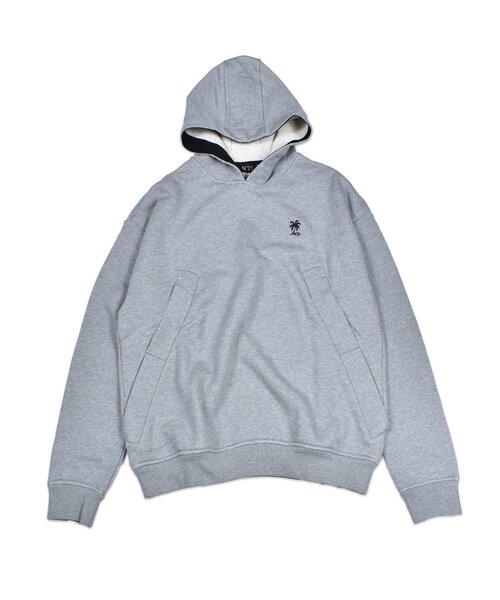 Import & Select(インポートアンドセレクト)の「【N゜21】 numero ventuno PULL HOODIE ヌメロ ヴェントゥーノ ワンポイント刺繍パーカー フーディー(パーカー・メンズ・トップグレー/ブラック・2/3)」の3枚目の写真